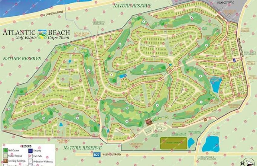 Atlantic Beach Golf Estate Map