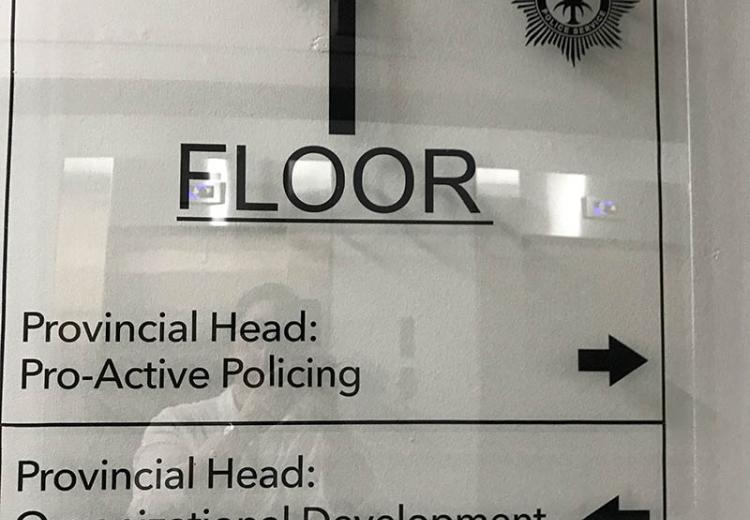 South African Police Services Internal Signage